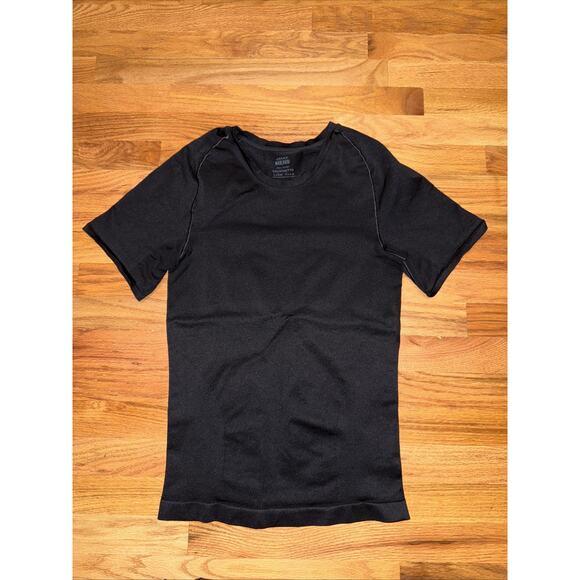 Spanx Ultra Sculpt Shirt Mens 2XL Black CrewNeck Compression Shapewear Tee - Picture 1 of 6